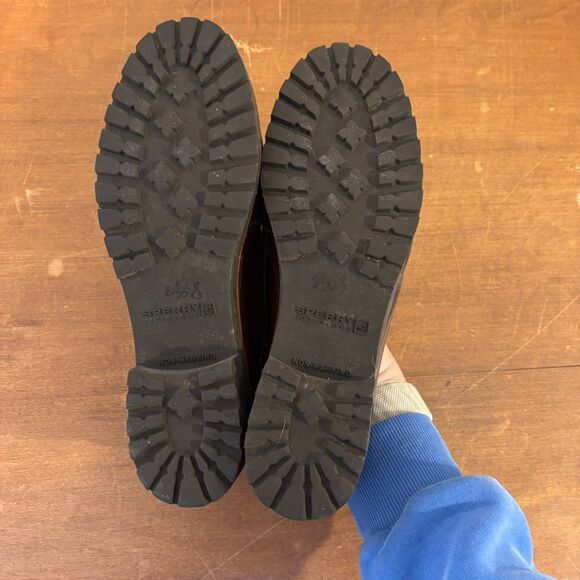 Sperry Women's size 9 Leather Upper Preppy Chocolate Brown Old Money Loafers - Picture 7 of 7